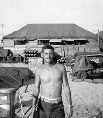 bare-chested soldier in Viet Nam
