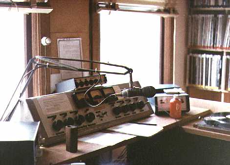 KAZU control room, 1980