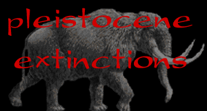 Holmes and Watson Investigate Pleistocene Extinctions