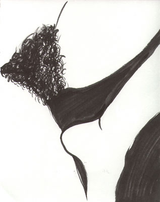 Nude ink drawing