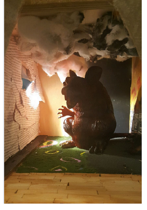 giant rat diorama