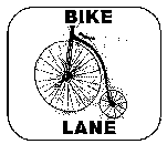 [IMAGE: Bike Lane sign]