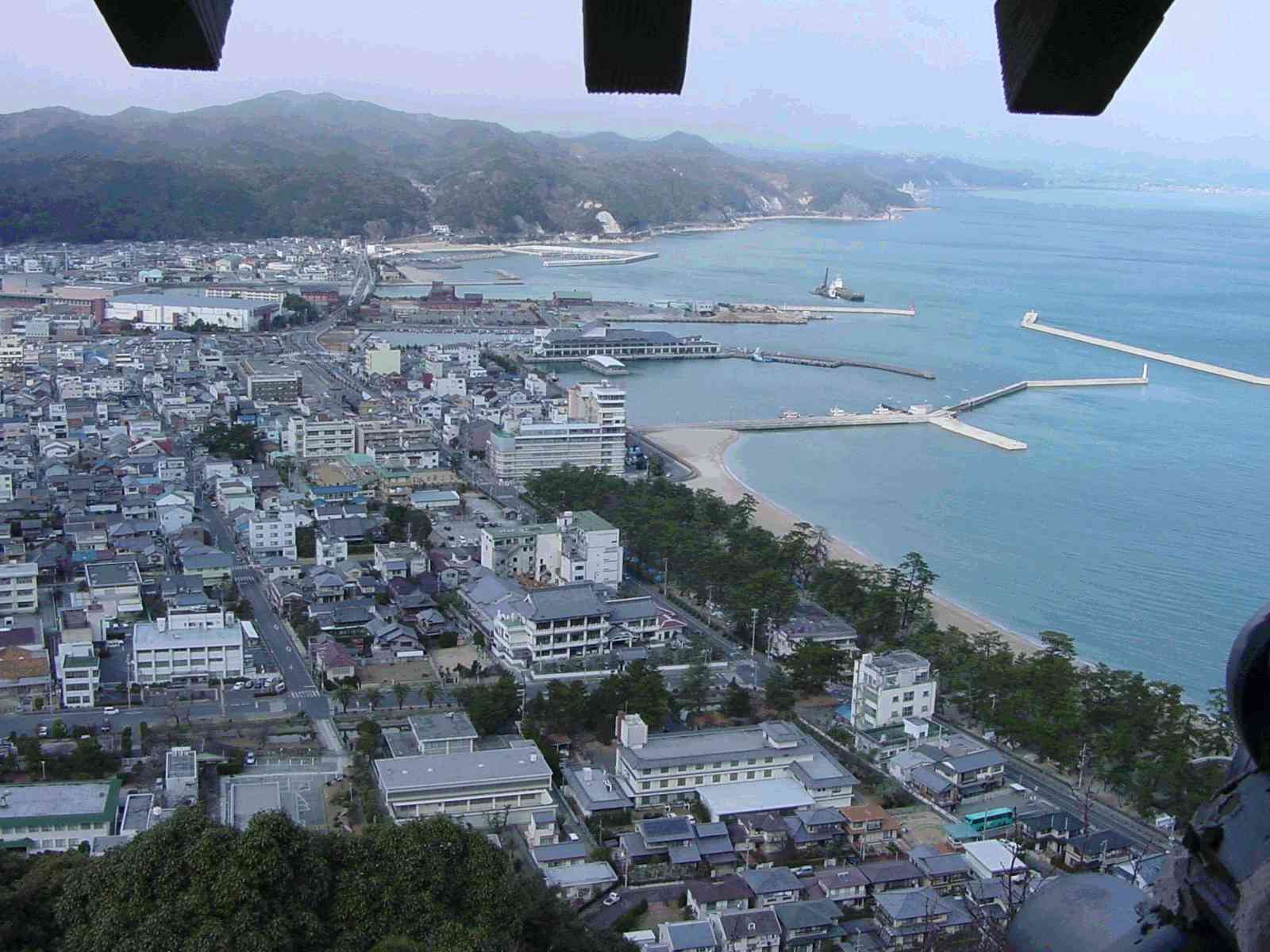 View from Sumoto castle of Sumoto. 06jan6.