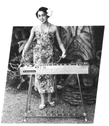 Hawaiian woman with Rickenbacker guitar.  Image Copyright 2001 Rickenbacker Int'l Corp.  Reproduced with their kind permission.