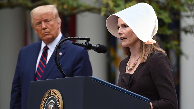 Trump and Amy Coney Barrett