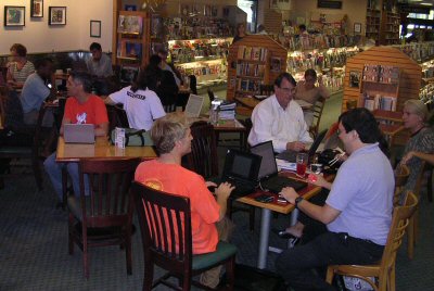 Austin Wireless City hotspot launch at Book People