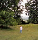 me standing top and center on Tullaghoge Hill
