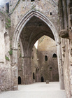 central arch way inside the cathedral on the Rock of Cashel
