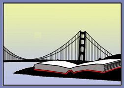 Bridge with book in foreground