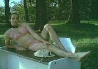 cleese in a funky outfit